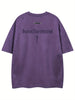 Men'S Casual Streetwear Embroidered Suede-Like Short Sleeve