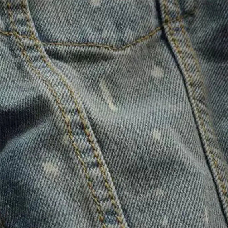 Fashion Men's Jeans Slim Fit MEN'S Jacket Jeans Coat Men's Winter Korean-style Denim Jacket Men's Fashionable New Style Overcoat