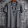 2021 Newest T Shirt for Men Clothing Fitness White O Neck Man T-shirt