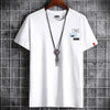 2021 Newest T Shirt for Men Clothing Fitness White O Neck Man T-shirt