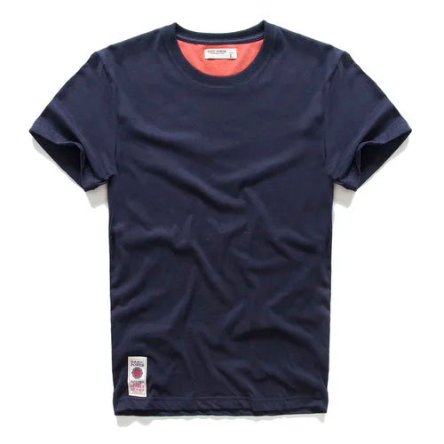 Men's T-shirt Cotton Solid Color t shirt Men Causal O-neck Basic Tshirt