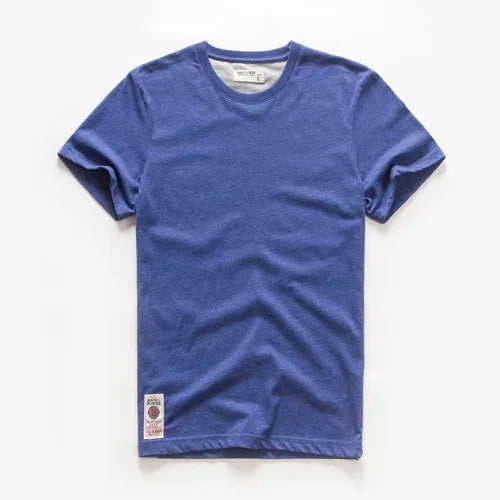 Men's T-shirt Cotton Solid Color t shirt Men Causal O-neck Basic Tshirt