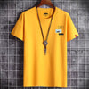 2021 Newest T Shirt for Men Clothing Fitness White O Neck Man T-shirt