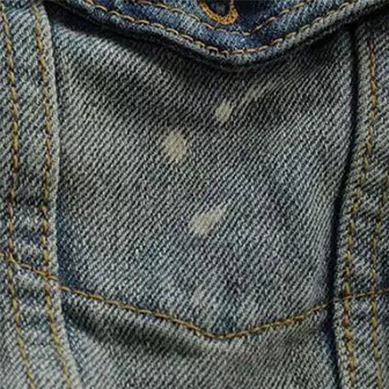 Fashion Men's Jeans Slim Fit MEN'S Jacket Jeans Coat Men's Winter Korean-style Denim Jacket Men's Fashionable New Style Overcoat