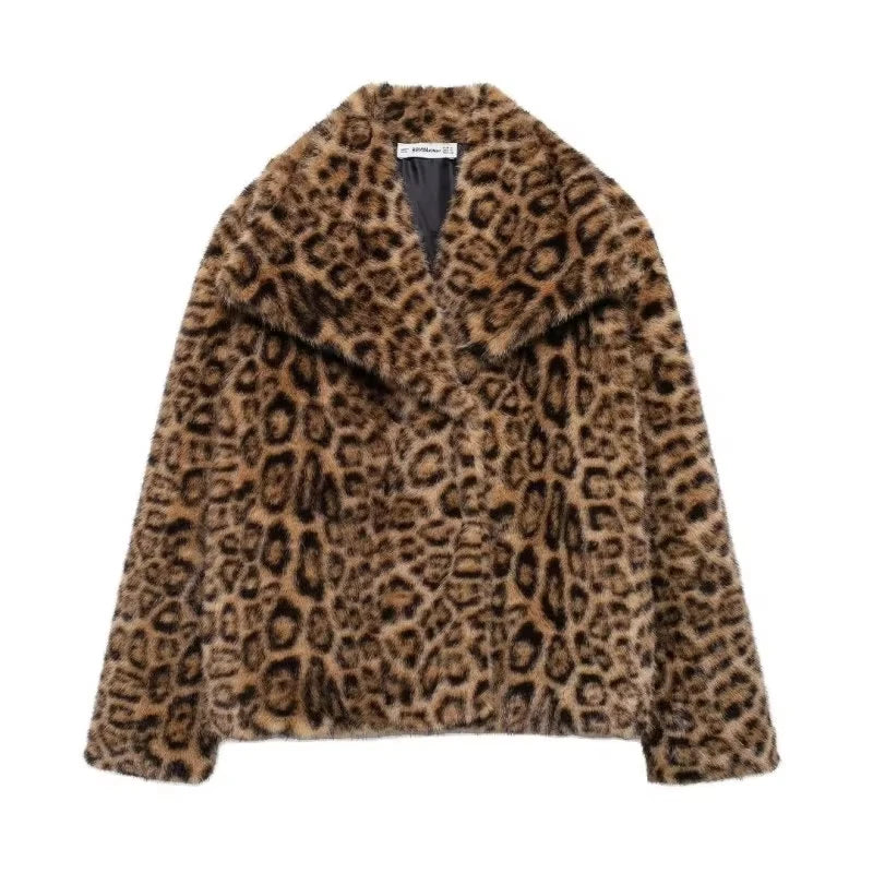 HH Faux Fur Coats For Women Autumn Winter Warm Oversize Outerwear Elegant Yellow Long Sleeve Jacket 2025 Fashion Streetwear