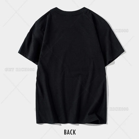 T-Shirt for Men Women Party Short Sleeve Cotton Clothing Oversized T Shirt
