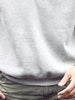 Men's Loose Fit Solid Color Crew Neck Sweatshirt Henry Collar Spring Fashion Retro Japanese Style Streetwear