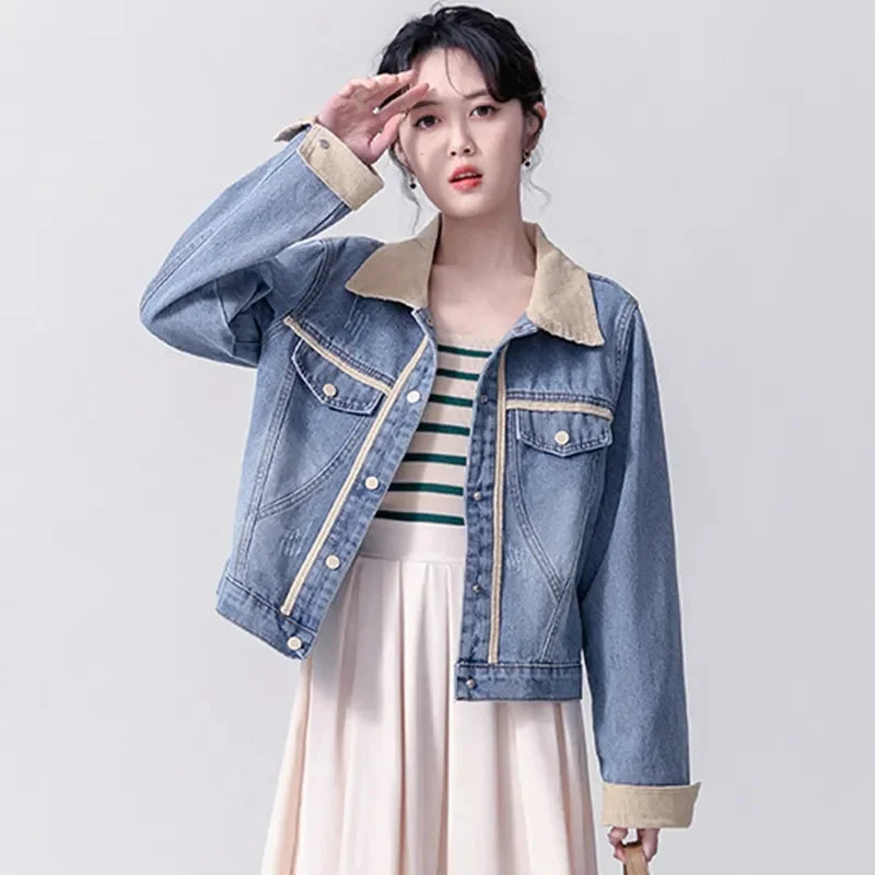 Denim Jacket For Women in Spring and Autumn 2024 New Embroidered Chinese Style Fashion Versatile Denim Clothing High-end women's
