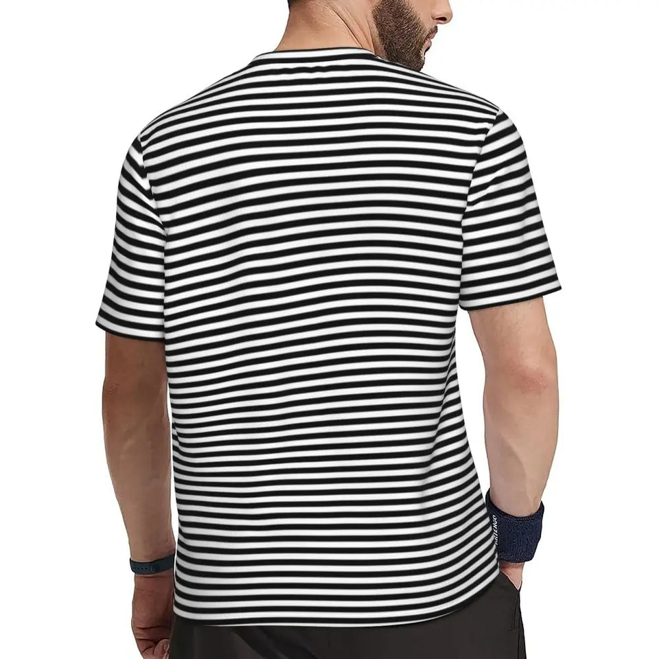 Gym T Shirt For Men Mondrian Line T-Shirts