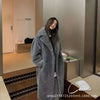 Faux Fur Coats Women Lamb Wool Long Coat Thick Warm Elegant Maxi Turn Down Collar Spring Outerwear Autumn Winter Jackets