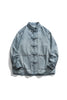 2024 Chinese Style Denim Jacket Men Streetwear Oriental Clothes Autumn Male Jeans Coat Vintage Fashion Hip Hop Loose Outwear