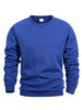Men's Crew Neck Sweatshirts Solid Color Sweatwear Spring Outdoor Casual Daily Long Sleeve Pullover Hoodie Man Sportswear