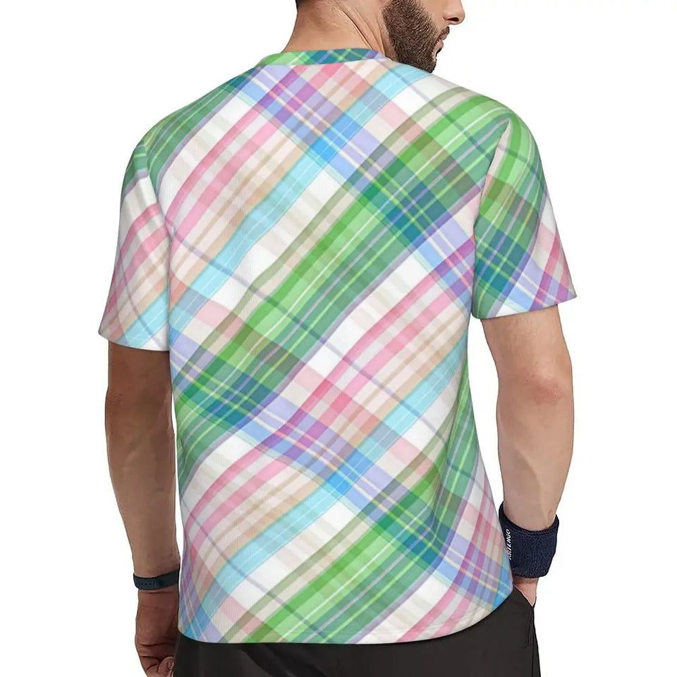 Gym T Shirt For Men Mondrian Line T-Shirts