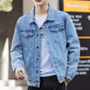 Denim Jacket for Men 2025 New Spring Autumn Casual Trendy Wear Loose Fit Workwear Clothing Wholesale Top Selling Item