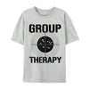 Men T-shirts Group Therapy Casual T-Shirt Retro Normal Cotton