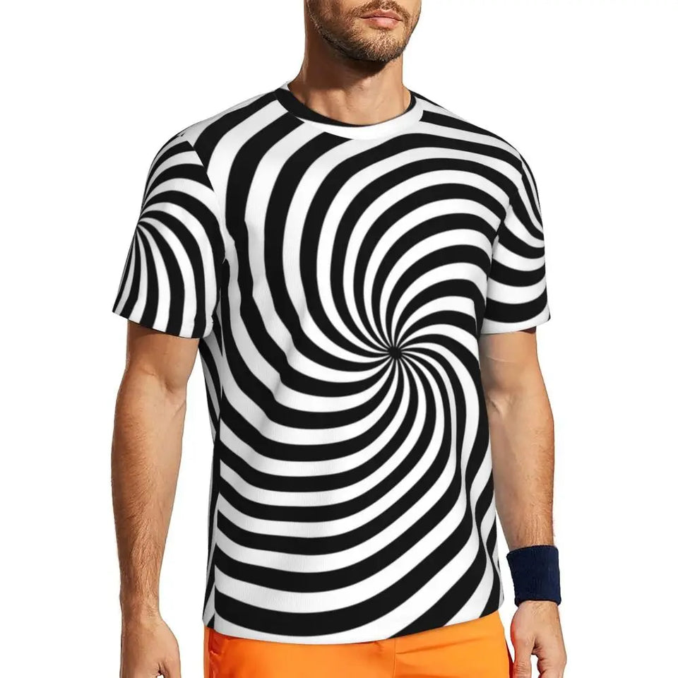 Gym T Shirt For Men Mondrian Line T-Shirts