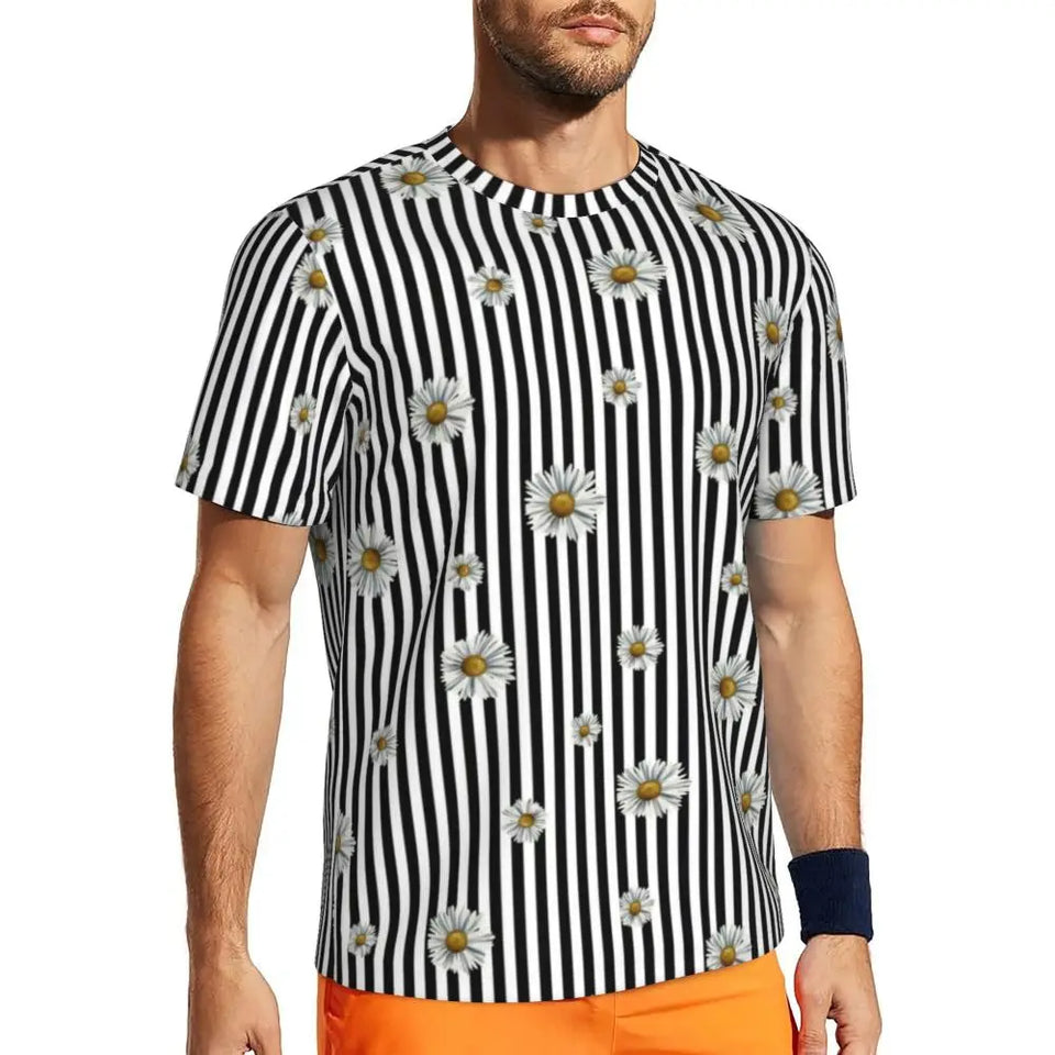 Gym T Shirt For Men Mondrian Line T-Shirts