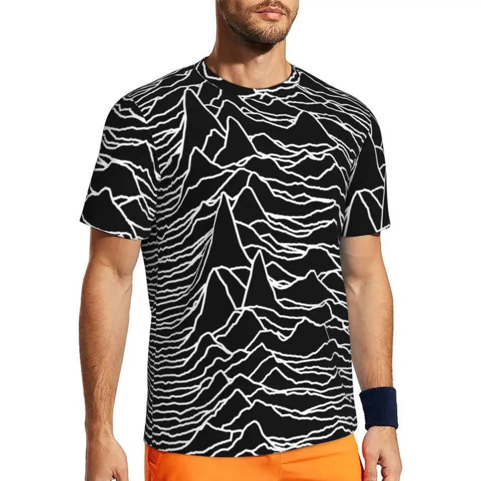 Gym T Shirt For Men Mondrian Line T-Shirts