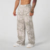 2025 New Jogger Straight Trendy Fitness Pants Men's Camouflage Wide Leg Pants Breathable running sweatpants loose men trousers