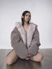 Faux Fur Coat Women 2025 Winter American Retro Fur Coat Women Padded Hooded Cotton-Padded Jacket Plush Casual Harajuku Oversize