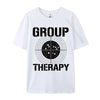 Men T-shirts Group Therapy Casual T-Shirt Retro Normal Cotton