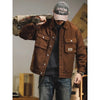 Retro Denim Jacket Men's Autumn Trendy Casual Jacket Men's Trendy French Workwear