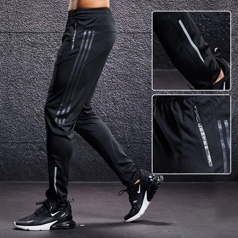 Joggers Track Pants Men Running Soccer Training Pants Quick-dry Fitness Cycling Hiking Trousers Sport Training Bottoms Trackpant