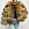 Faux Fur Coat Women's Jacket Winter Fashion Warm Thick Fox Raccoon Leather Brown Plus Size Especially Fake Fur Cold Coat