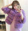 Faux Fur Coats Women Short Coat Jackets Elegant Jacket  Autumn Winter Y2k Furry Outerwear Mom Splice Thick Warm Coffe Coats