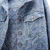 Denim Women's Jacket New Embroidered Jacquard Fashion Short Loose All-Match Jacket Small Top