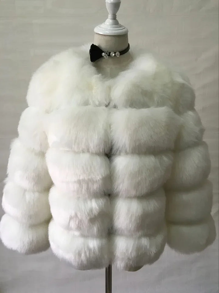 Faux Fur Coats Women Short Coat Jackets Elegant Jacket  Autumn Winter Y2k Furry Outerwear Mom Splice Thick Warm Coffe Coats