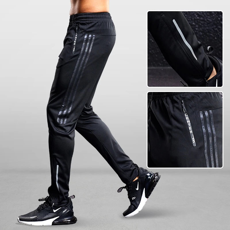 Joggers Track Pants Men Running Soccer Training Pants Quick-dry Fitness Cycling Hiking Trousers Sport Training Bottoms Trackpant