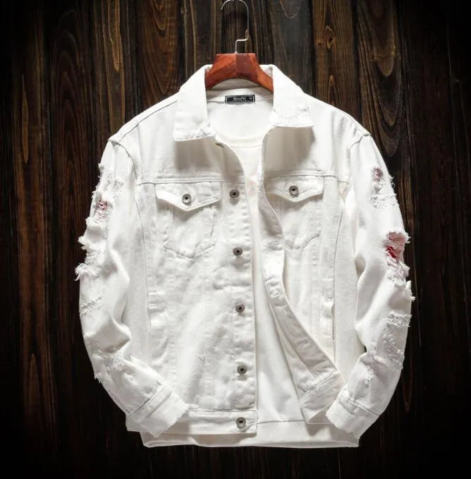 Spring Autumn Men's Denim Jackets Streetwear Casual Cotton Classic Slim Jeans Coat Male Clothes Cowboy Jacket