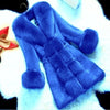 Faux Fur Coat for Women's Fashion High-end Faux Rabbit Fur Coat 2025 New Women's Coat Medium Length New Large Fur Collar