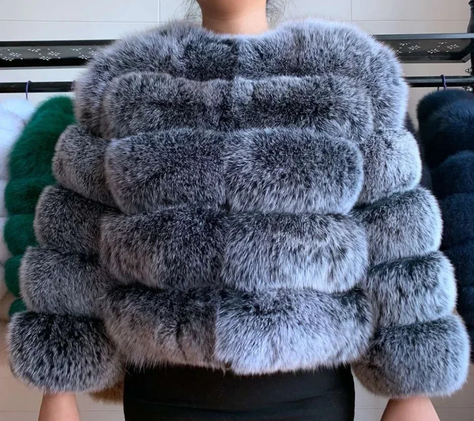 Faux Fur Coats Women Short Coat Jackets Elegant Jacket  Autumn Winter Y2k Furry Outerwear Mom Splice Thick Warm Coffe Coats