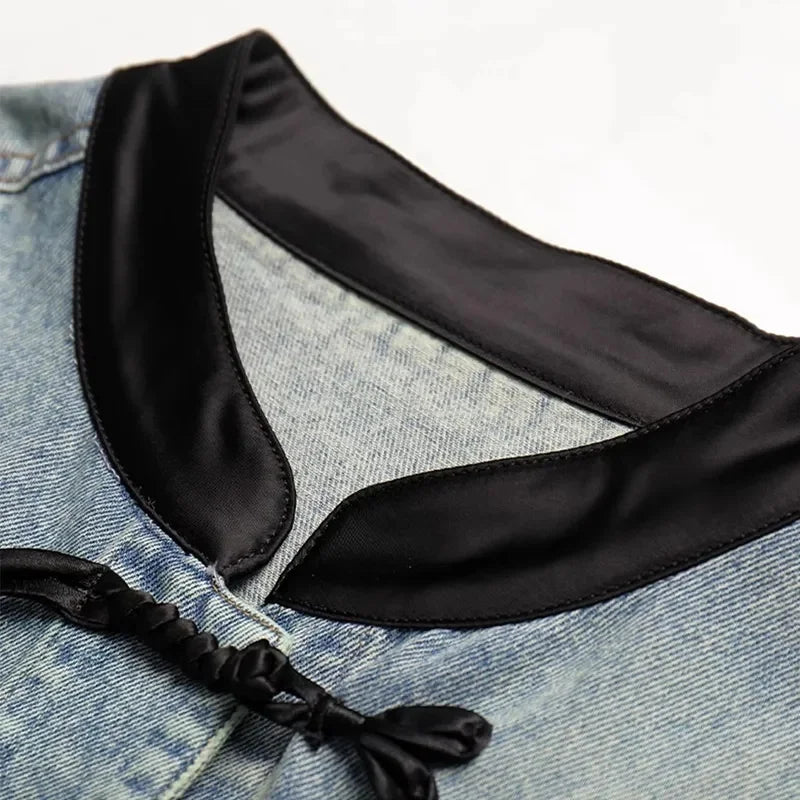 Denim Jacket For Women in Spring and Autumn 2024 New Embroidered Chinese Style Fashion Versatile Denim Clothing High-end women's