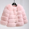 Faux Fur Coats Women Short Coat Jackets Elegant Jacket  Autumn Winter Y2k Furry Outerwear Mom Splice Thick Warm Coffe Coats
