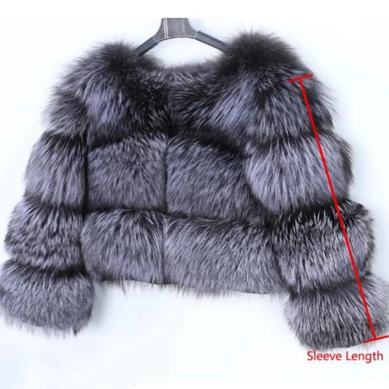 Faux Fur Coat Women's Jacket Winter Fashion Warm Thick Fox Raccoon Leather Brown Plus Size Especially Fake Fur Cold Coat