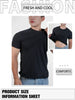 Men O-Neck T-shirt Polyester Thin Solid Color Fitness Muscle Joggers Bodybuilding Short Sleeved Tee Breathable Quick Dry tops