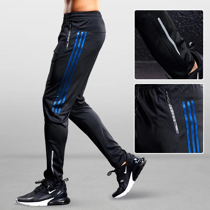 Joggers Track Pants Men Running Soccer Training Pants Quick-dry Fitness Cycling Hiking Trousers Sport Training Bottoms Trackpant
