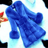 Faux Fur Coat for Women's Fashion High-end Faux Rabbit Fur Coat 2025 New Women's Coat Medium Length New Large Fur Collar
