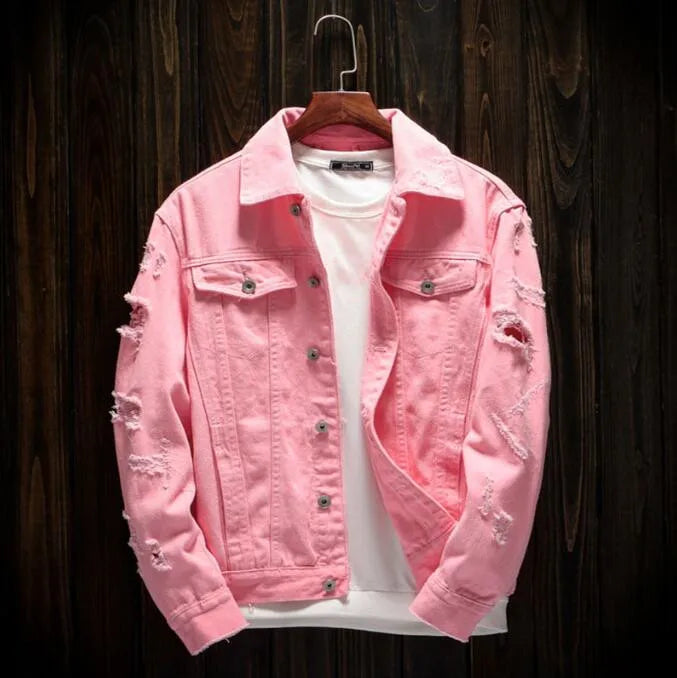 Spring Autumn Men's Denim Jackets Streetwear Casual Cotton Classic Slim Jeans Coat Male Clothes Cowboy Jacket