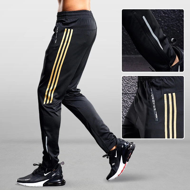 Joggers Track Pants Men Running Soccer Training Pants Quick-dry Fitness Cycling Hiking Trousers Sport Training Bottoms Trackpant