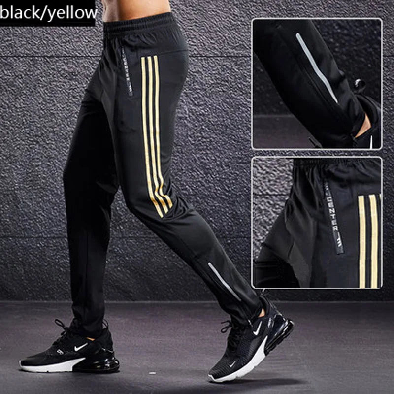 Joggers Track Pants Men Running Soccer Training Pants Quick-dry Fitness Cycling Hiking Trousers Sport Training Bottoms Trackpant
