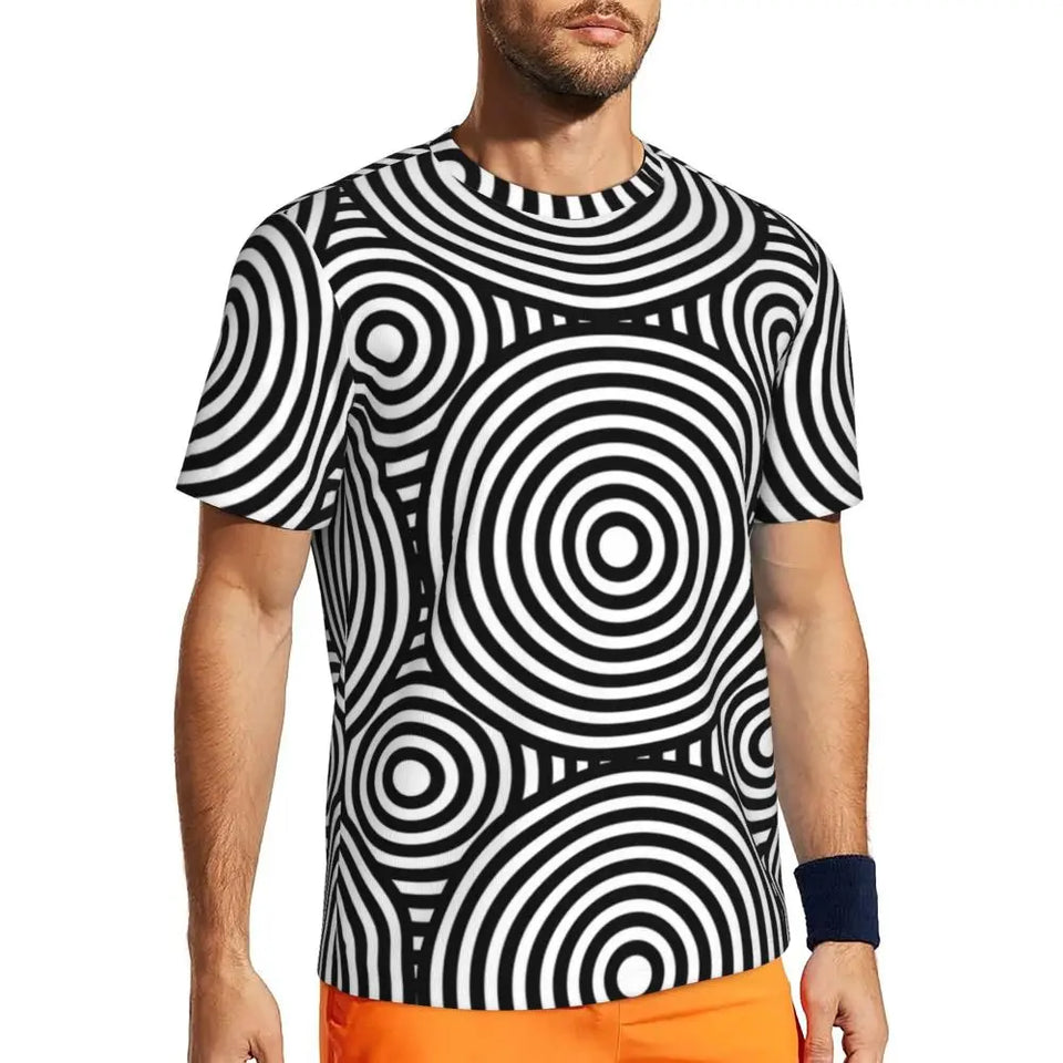 Gym T Shirt For Men Mondrian Line T-Shirts