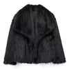 HH Faux Fur Coats For Women Autumn Winter Warm Oversize Outerwear Elegant Yellow Long Sleeve Jacket 2025 Fashion Streetwear