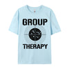 Men T-shirts Group Therapy Casual T-Shirt Retro Normal Cotton
