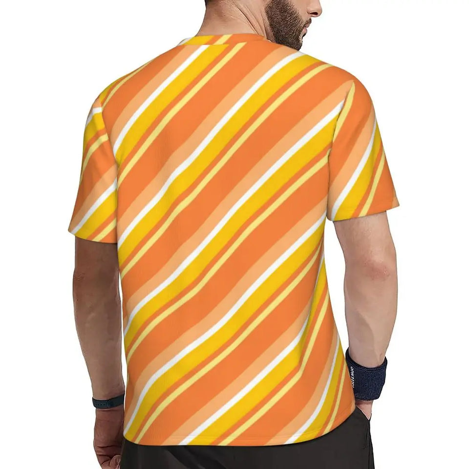 Gym T Shirt For Men Mondrian Line T-Shirts