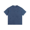 2024 New Ripped Crew Neck Short Sleeve Loose Casual T-Shirt Men's and Women's Same Retro Fashion Bottom Shirt Oversized T Shirt