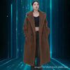 Faux Fur Coats Women Lamb Wool Long Coat Thick Warm Elegant Maxi Turn Down Collar Spring Outerwear Autumn Winter Jackets